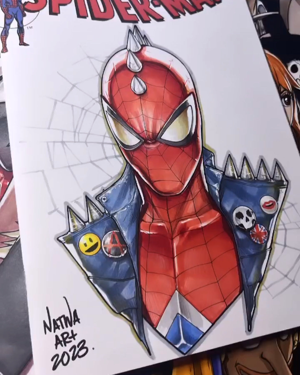 Spider punk sketch cover