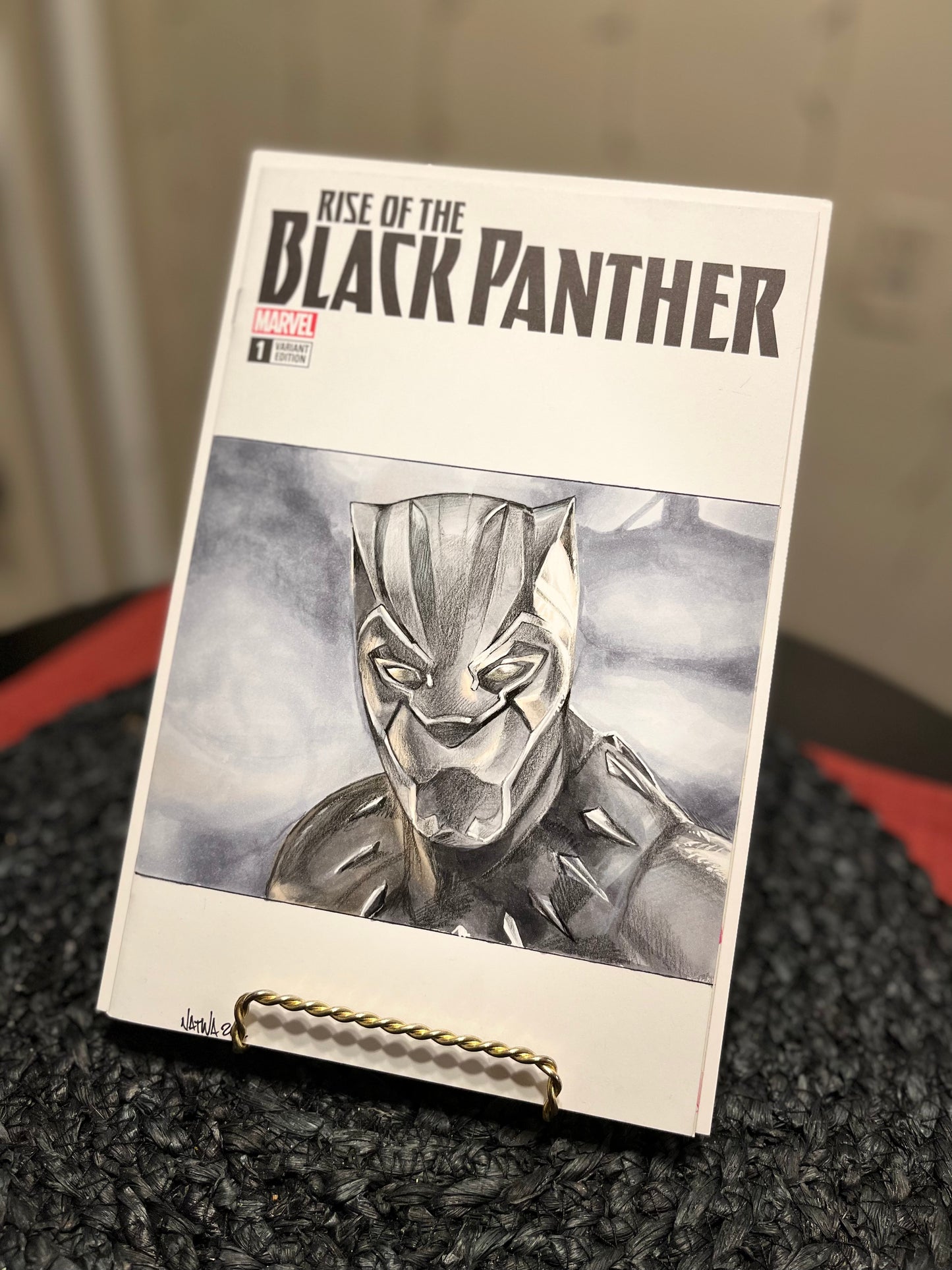 Rise of the Black Panther #1 original art sketch cover