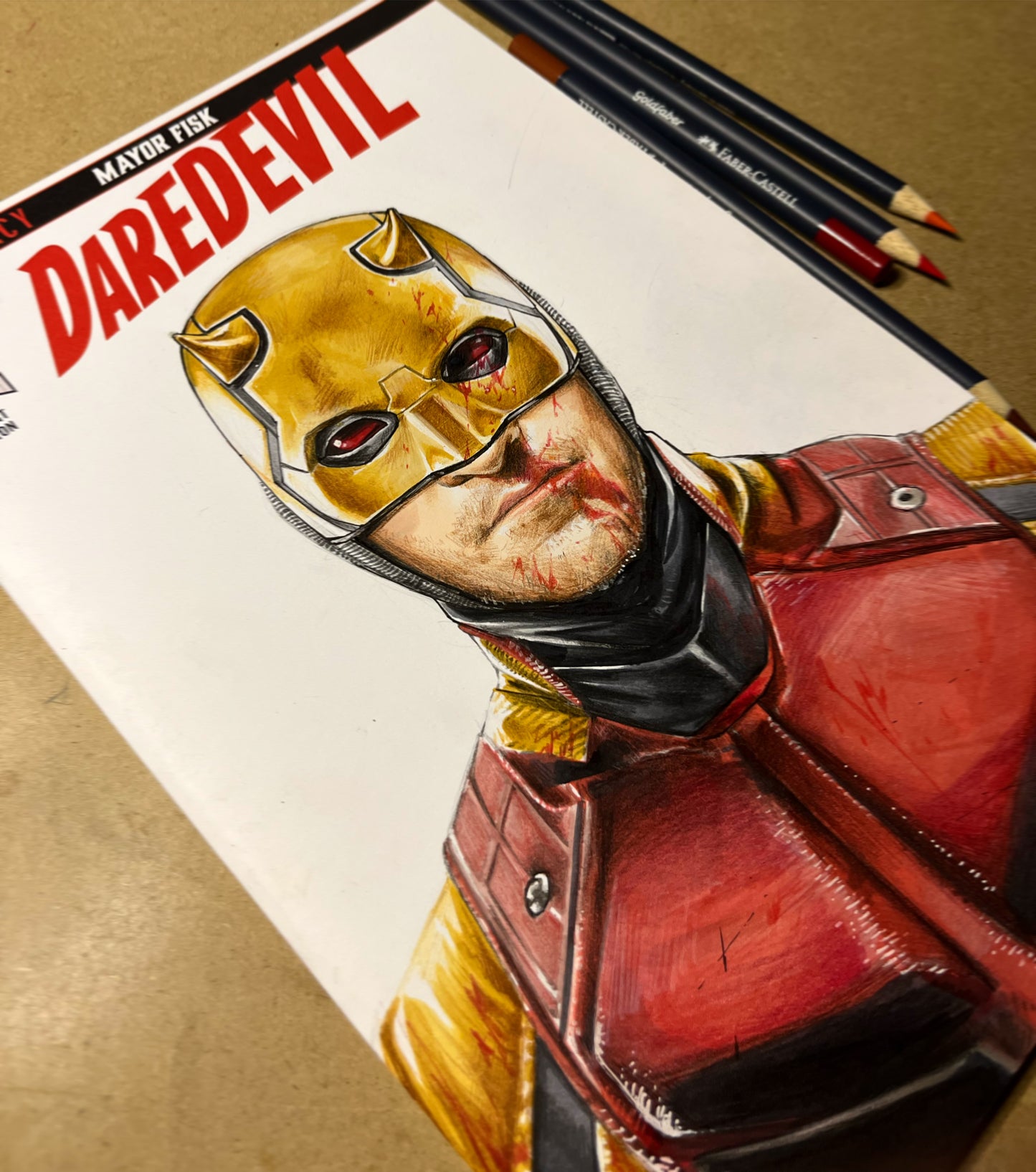 Daredevil #600 original art sketch cover