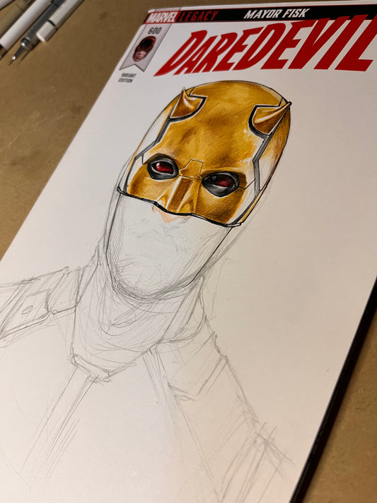 Daredevil #600 original art sketch cover