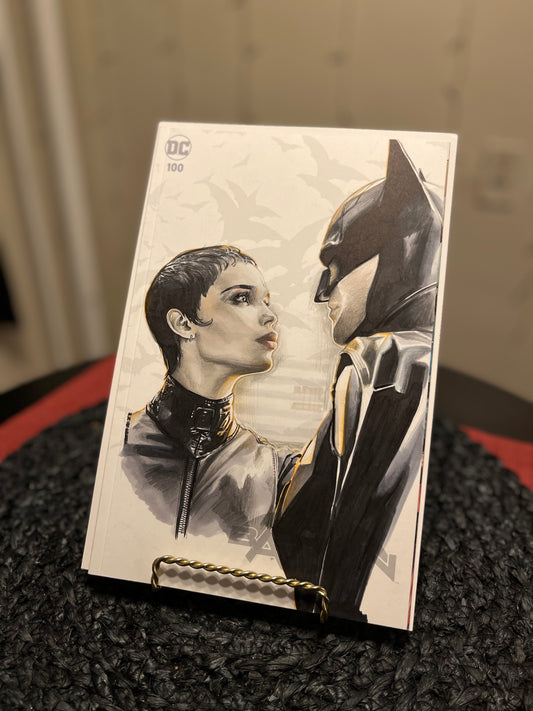 Batman #100 original art sketch cover