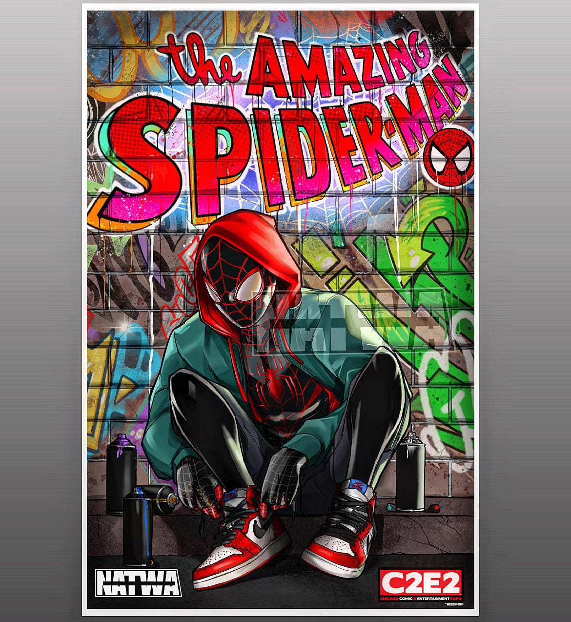 The Amazing Spider-Man Miles Morales C2E2 exclusive 11x17 print