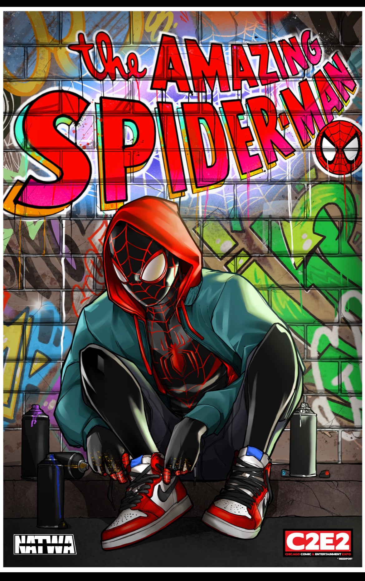 The Amazing Spider-Man Miles Morales C2E2 exclusive 11x17 print